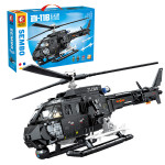 Building Block Aircraft Military Series Large Transport Assembly Toys