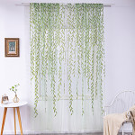 Inverted Willow Wicker Offset Printing Curtains Printing Window Screens Living Room Balcony Window Screens