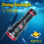 Rechargeable diving flashlight