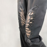 Hollow Butterfly Ins Wind Loose Casual Pants Straight Leg Pants