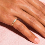 Women's Fashion Gold-plated Simple Thin Ring