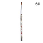 7 Sizes Nail Art Brush For Acrylic Powder Nylon Manicur