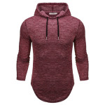 Men's European Fashion Solid Color Hoodie