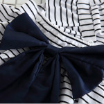 2021ins explodes, baby girl, baby stripe dress, shorts suit, princess skirt, big bow knot