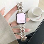 Suitable For Applewatch1 To 8 Single Row V Chain Denim Chain Metal Watch Band