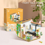 Mini Small Particle Assembly Block Street View Girl Toy