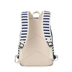 Women's Casual Striped Canvas Printed Backpack