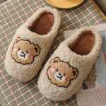 Non-slip Cute Indoor Home Dormitory Plush Couple Slippers