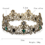 New Retro Bridal Baroque Crown Europe And America