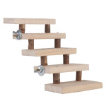 Log stairs pet toy