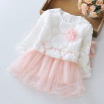 2021 New Summer Girl Dress, 1-2-3 Years Old Virgin Baby, Long Sleeve Princess Skirt, Baby Skirt