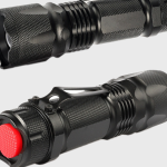 LED Mini Telescopic Zoom Rechargeable Strong Light Flashlight