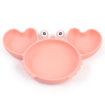 Silicone Split Cutlery Crab Plate For Infants