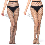 Women's High Elastic Fishnet Black Silk Stockings