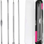 Ear Wax Remover Spoon Earwax Picker And Pimple Blackhead Remover Tools - COMBO KIT