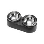 Pet Cat Dog Stainless Steel Feeder