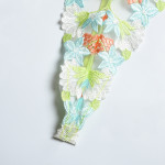 Three-piece Set Of Craft Floral Mesh Underwear Gathered