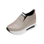 Casual Round Toe Shallow Mouth Solid Color Casual Women's Single Shoes