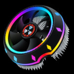 Silent RGB LED Air CPU Cooler Fan Desktop Computer Heatsink Radiato Colorful Cooling For Intel 115X AMD