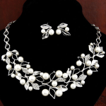 Europe And The United States Sell Hot Money Network Pearl Necklace Set Bridal Jewelry Set Wholesale 9093