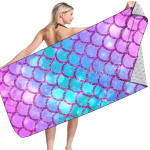 Microfiber Variety Bath Towel Towel Sea Stand Holiday Rectangular Sand Shawl 3D Printing