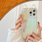 Cat Ear Laser Dazzle Soft Phone Case