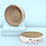 Round Corrugated Cat Grab Board Simple Bowl Shape