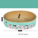 Round Corrugated Cat Grab Board Simple Bowl Shape