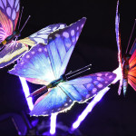 3 Pcs Butterfly Garden Solar Lights Decorative Landscape Lighting Outdoor Waterproof Butterfly Solar Powered Lights For Path Lawn Patio