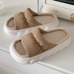 Candy Colored Cotton And Hemp Slippers For Home Use In Leisure Room