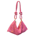 Women's Fashion Simple Rhinestone Underarm Bag