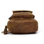 Men's Leather Chest Sports Shoulder Messenger Bag