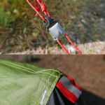 Silicon coated double tip single tip poleless tent rainproof