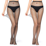 Women's High Elastic Fishnet Black Silk Stockings