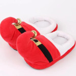 Santa Claus Slippers Elk Slippers Home Fur