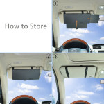 Portable Automotive Sun Louver Retractable Multifunctional