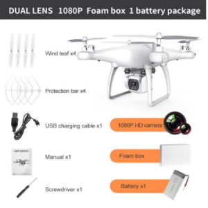 Cross-Border Drone Remote Control Aircraft HD 4k Dual Lens Camera Long Endurance Helicopter Model Fixed Altitude Aircraft