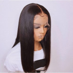 Women's Front Lace Wig Medium Long Straight Hair