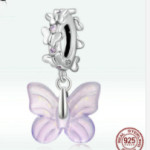 Glass Butterfly Accessories S925 Sterling Silver Pendant