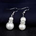 The Bride Wedding Earrings Necklace Three Piece Suit Danbi Pearl Necklace Jewelry.