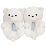 Teddy Bear Cat Plush Slippers Women's Home Indoor Cotton Shoes