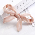 Double Lace Hairpin Headgear Korean Tulle Solid Color Hairpin Spring Clip