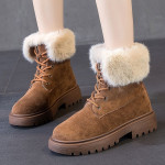 Women's Fur Boots With Thin And Warm Skin