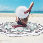 59 Inches Microfiber Beach Towel Blanket Quick Dry Thick Beach Towel Camping Picnic Vacation Tapestry Throw Yoga Picnic Mat