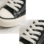 New Embroidery Rainbow Thin Style Breathable Trendy Canvas Shoes