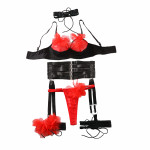 Bra Fashion Hollowed-out Joint Four-piece Set