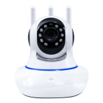 Intelligent Rotary Head Shaker Wifi Remote Wireless Network Three Antenna Camera Home Monitoring Hd Night Vision