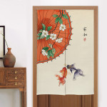 Home Kitchen Bedroom Partition Chinese Style Cloth Curtain