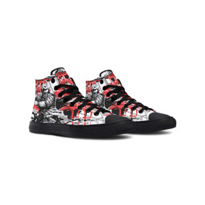 Printed Couple High-top Canvas Shoes