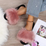 Women's Fashion Simple Indoor And Outdoor Plush Slippers